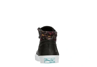 Blowfish Malibu Kora High Top Sneakers - Canvas Upper, Side Zip, Cushioned Footbed