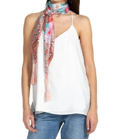 Shop Johnny Was Pink Rose Scarf In Multi