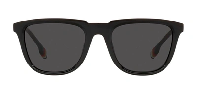 Shop Burberry George 0be4381u 300187 Square Sunglasses In Grey