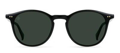 Shop Raen Basq S762 Round Polarized Sunglasses In Green