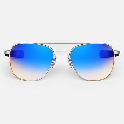 Shop Randolph Engineering Randolph Aviator Sunglasses In Skyforce Air™ Polarized Northern Lights