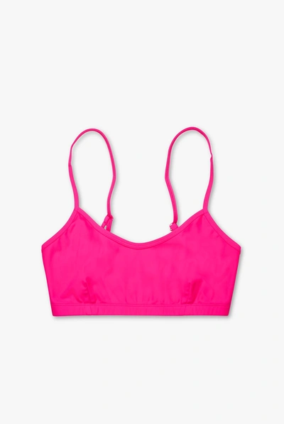 Shop 7 Days Active Light Yoga Bra Pink In Pink Glo