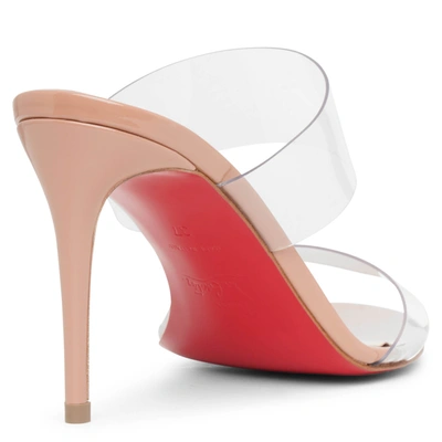 Shop Christian Louboutin Just Nothing 85 Pvc Nude Sandals