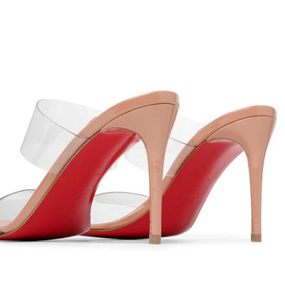 Shop Christian Louboutin Just Nothing 85 Pvc Nude Sandals