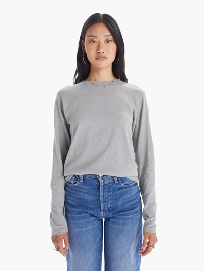 Shop Velva Sheen Rolled Long Sleeve T-shirt (also In M) In Grey