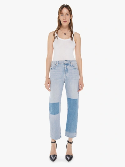 Shop Mother The Ditcher Crop Pre-party Jeans In Blue