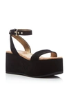 Sam Edelman Henley Ankle Strap Platform Sandals In Black