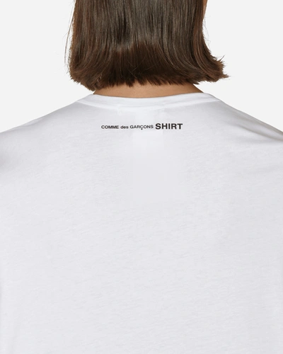 Shop Comme Des Garçons Shirt Oversized Logo T-shirt In White