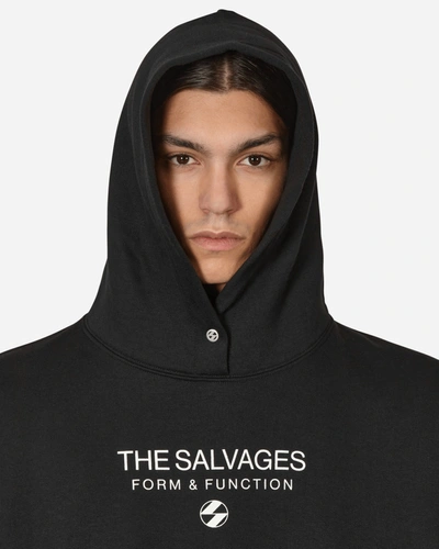 Shop The Salvages Hypnotic Snap Hooded Sweatshirt In Black