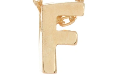 Shop Adornia 14k Gold Plate Initial Necklace In Gold - F