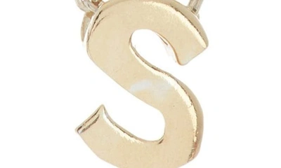 Shop Adornia 14k Gold Plate Initial Necklace In Gold - S