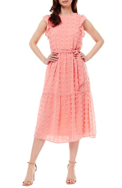 Shop Love By Design Clip Dot Maxi Dress In Rose Petal