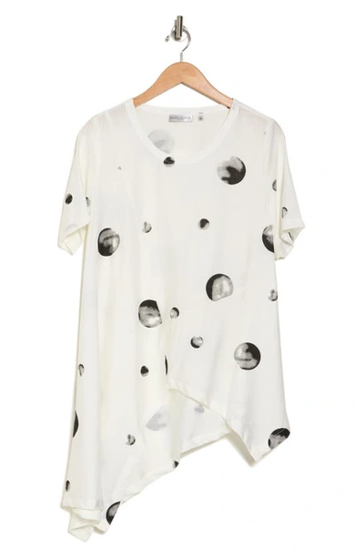 Shop Patrizia Luca Asymmetric Dot Print Top In White