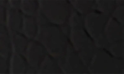 Chase & Chloe Wolfe 2 Croc Embossed Platform Pump In Black Croc