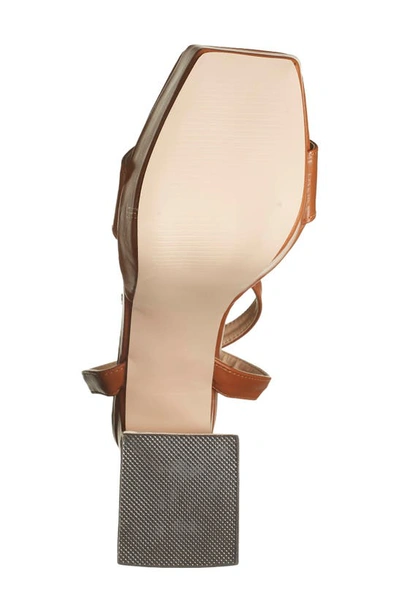 Chase & Chloe Rayla Ankle Strap Platform Sandal In Tan Pu