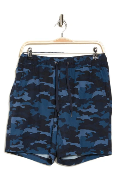 Tailor Vintage Shell 4-way Stretch Doc Shorts In Navy Camo