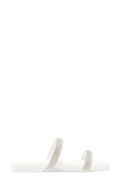Shop Steve Madden Decorate Embellished Slide Sandal In White Multi