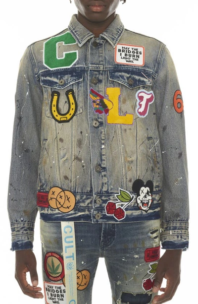 Shop Cult Of Individuality Type Iv Denim Jacket In Primo