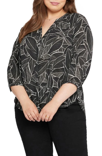 Shop Nydj Pintuck Back Yoke Top In Leland Manor