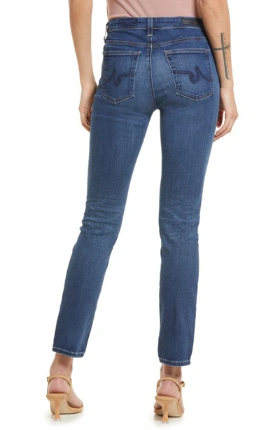 Shop Ag Mari High Waist Stretch Slim Straight Leg Jeans In 10 Years Highline