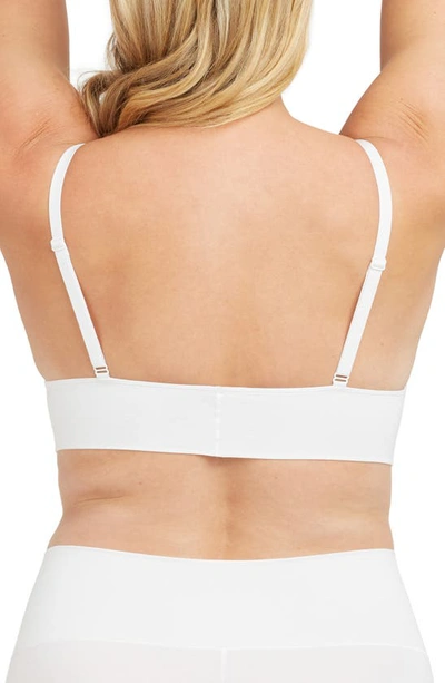 Shop Spanx Comfort Cotton Blend Bralette In White