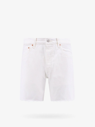 Shop Levi's Bermuda Shorts In White