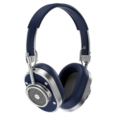 Shop Master & Dynamic ® Mh40 Wireless Over-ear Premium Leather Headphones - Silver Metal/navy In Color<lsn_delimiter>