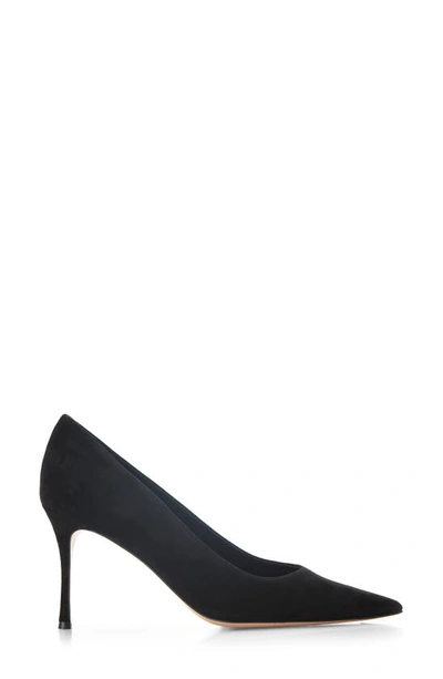 Marion Parke Classic Pump 70 Womens Kitten Heel Pointed Toe Pumps In Black