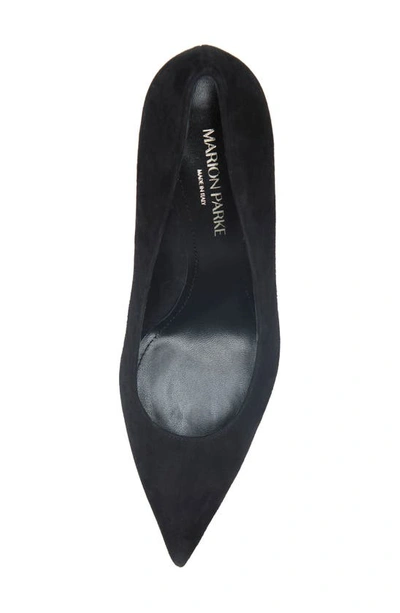 Marion Parke Classic Pump 70 Womens Kitten Heel Pointed Toe Pumps In Black