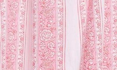 Shop Mille Francesca High Neck Cotton Blouse In Jaipur Stripe