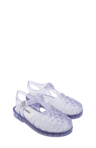 Shop Mini Melissa Possession Fisherman Sandal In Clear Purple