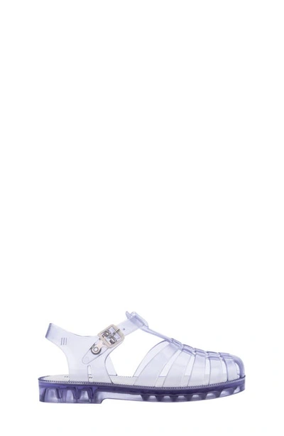 Shop Mini Melissa Possession Fisherman Sandal In Clear Purple