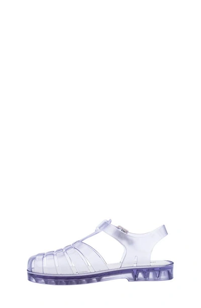 Shop Mini Melissa Possession Fisherman Sandal In Clear Purple