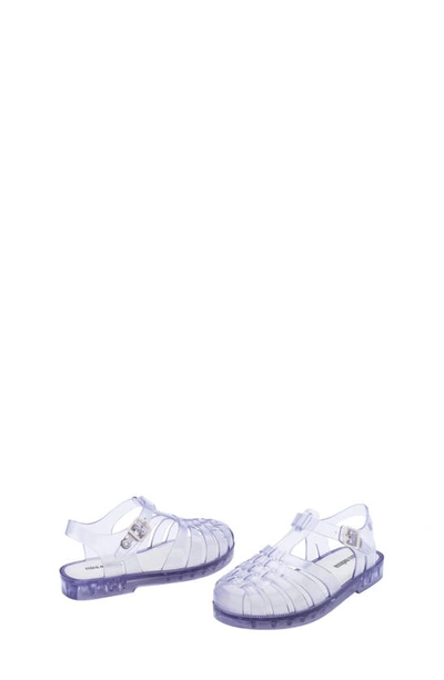 Shop Mini Melissa Possession Fisherman Sandal In Clear Purple