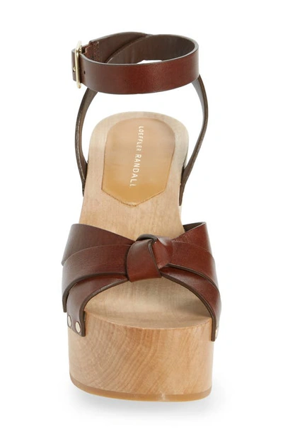 Shop Loeffler Randall Abbie Ankle Strap Platform Sandal In Espresso