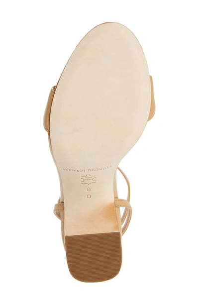 Loeffler Randall Malia Curved Heel With Ankle Strap In Brown In Dune