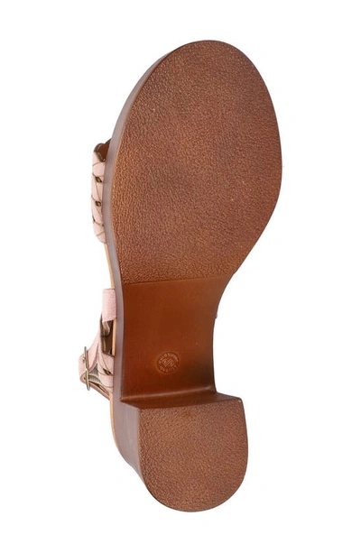 Shop Bella Vita Jud-italy Slingback Platform Sandal In Blush Suede Leather