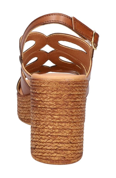 Shop Bella Vita Strappy Platform Sandal In Whiskey Leather
