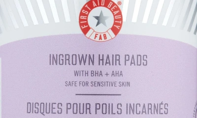 Shop First Aid Beauty Ingrown Hair Pads With Bha & Aha, 60 Count