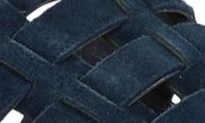 Shop Bella Vita Oaklynn Sandal In Navy Suede Leather