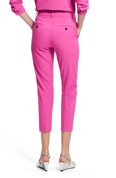 Theory Treeca Good Wool Cropped Pants In Carnation