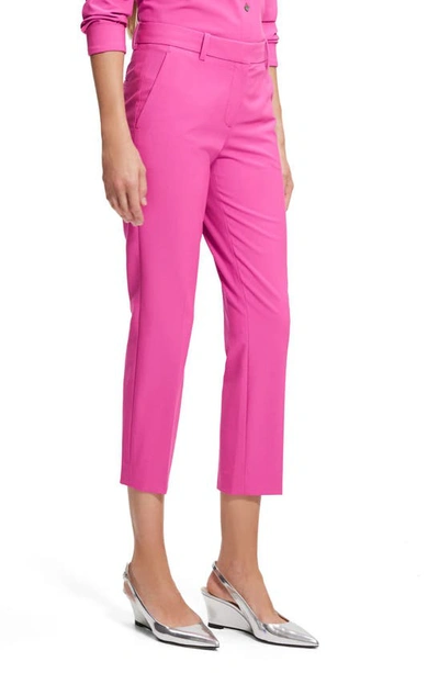 Theory Treeca Good Wool Cropped Pants In Carnation
