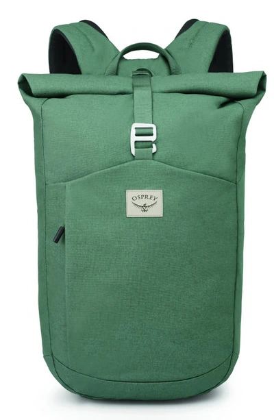 Shop Osprey Arcane™ Waterproof Roll Top Backpack In Pine Leaf Green