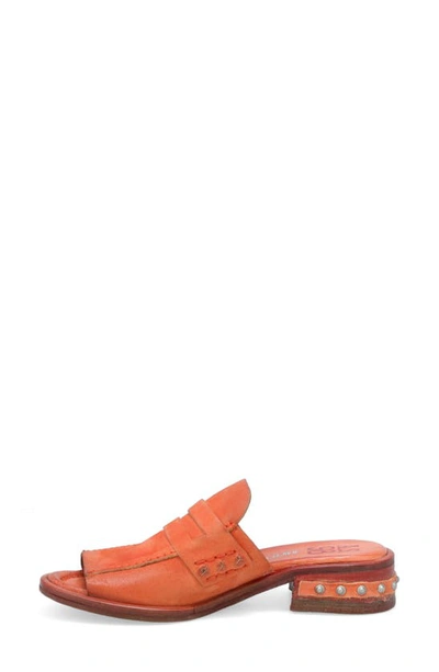 Shop As98 Gino Slide Sandal In Coral