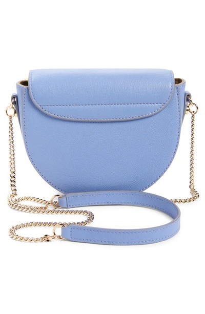 Shop See By Chloé Mara Leather Saddle Bag In Persian Blue 4c9