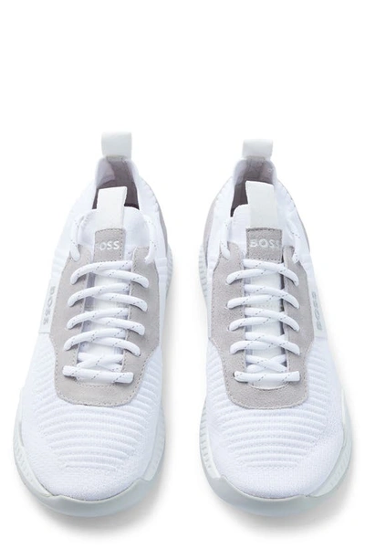 Shop Hugo Boss Titanium Sneaker In White