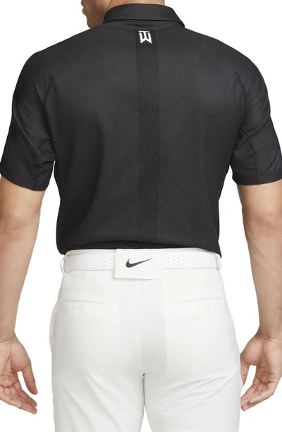 Shop Nike X Tiger Woods Dri-fit Golf Polo In Black/anthracite/white
