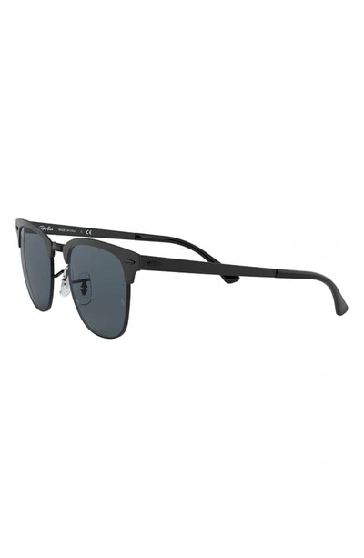 Shop Ray Ban Clubmaster 51mm Sunglasses In Shiny Black