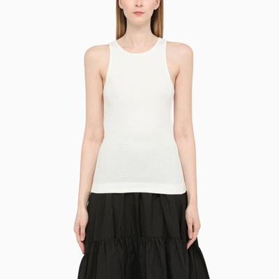 Shop By Malene Birger | Ribbed White Tank Top