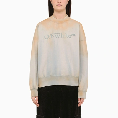 Shop Off-white ™ Regular Beige Washed Sweatshirt